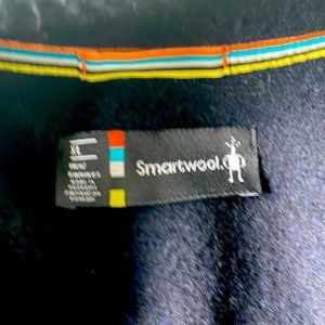 XL Men’s Navy Smart Wool Quarter Zip Sweater